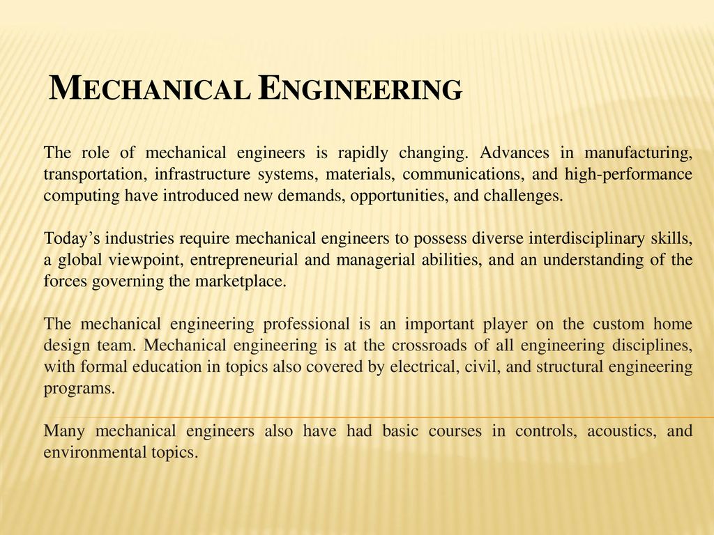 MECHANICAL ENGINEERING - ppt download