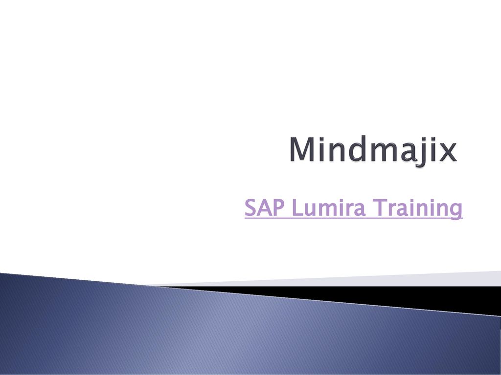 Mindmajix SAP Lumira Training. - ppt download