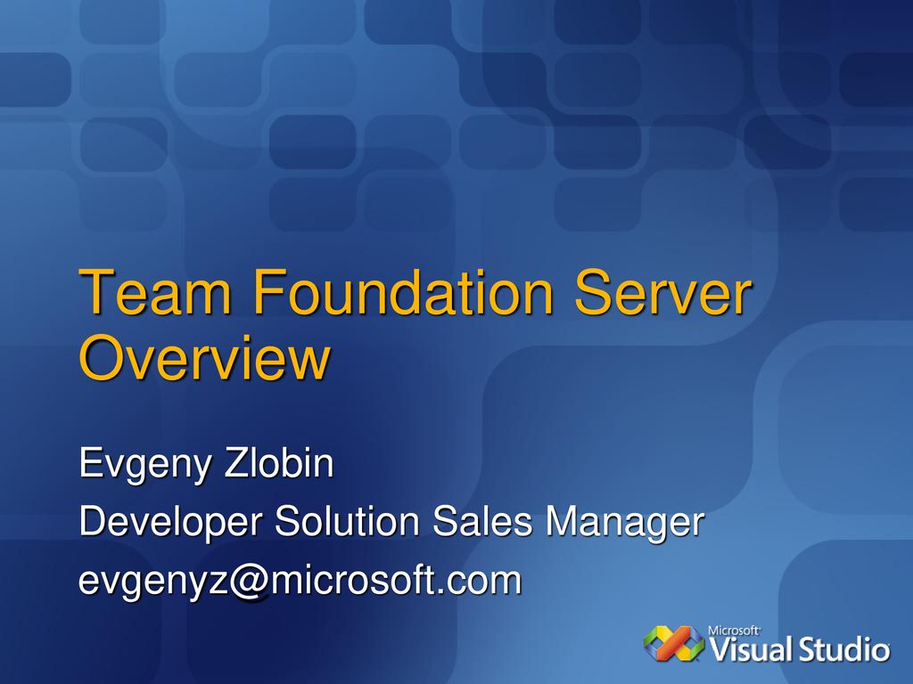 microsoft team foundation server overview