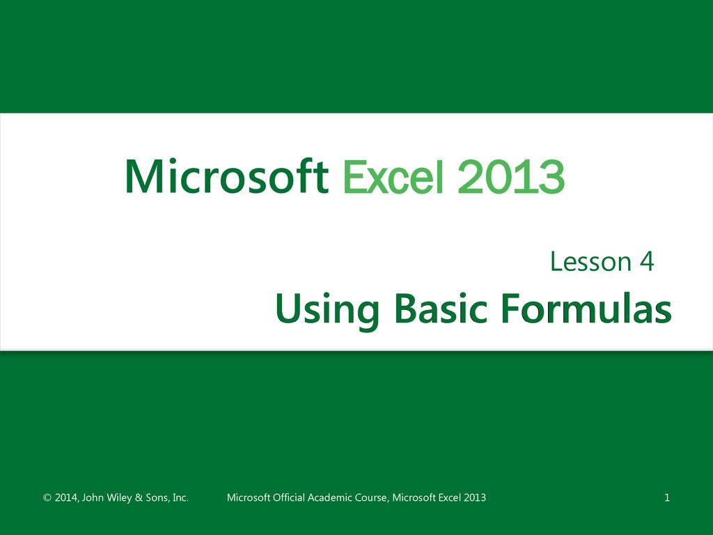 microsoft office academic course ms excel 2013 bookrenter