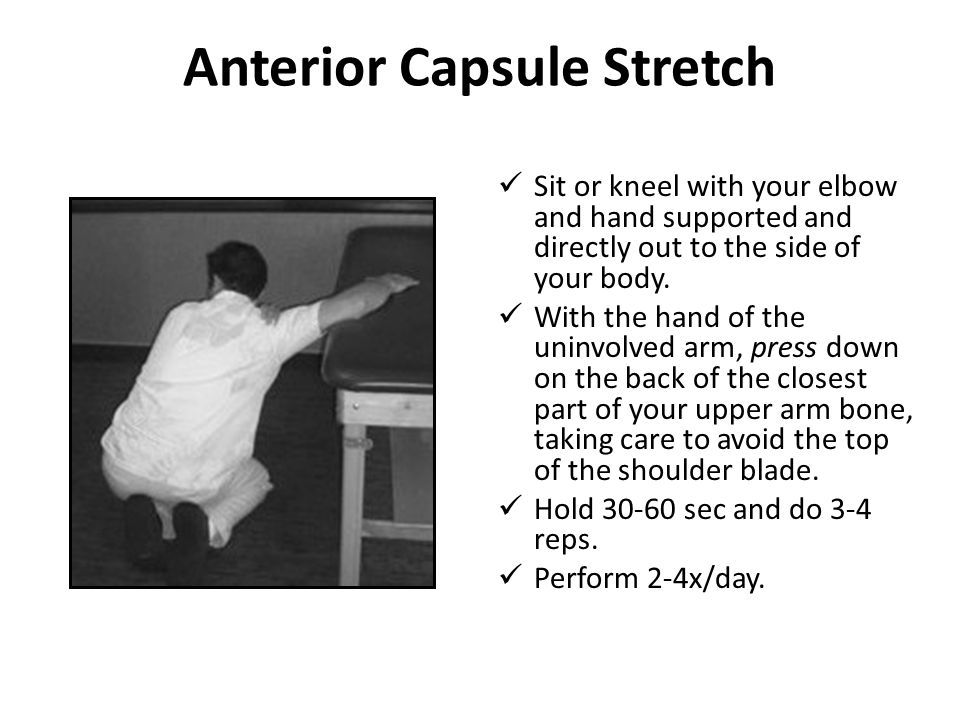 Anterior Capsule Stretch - ppt video online download