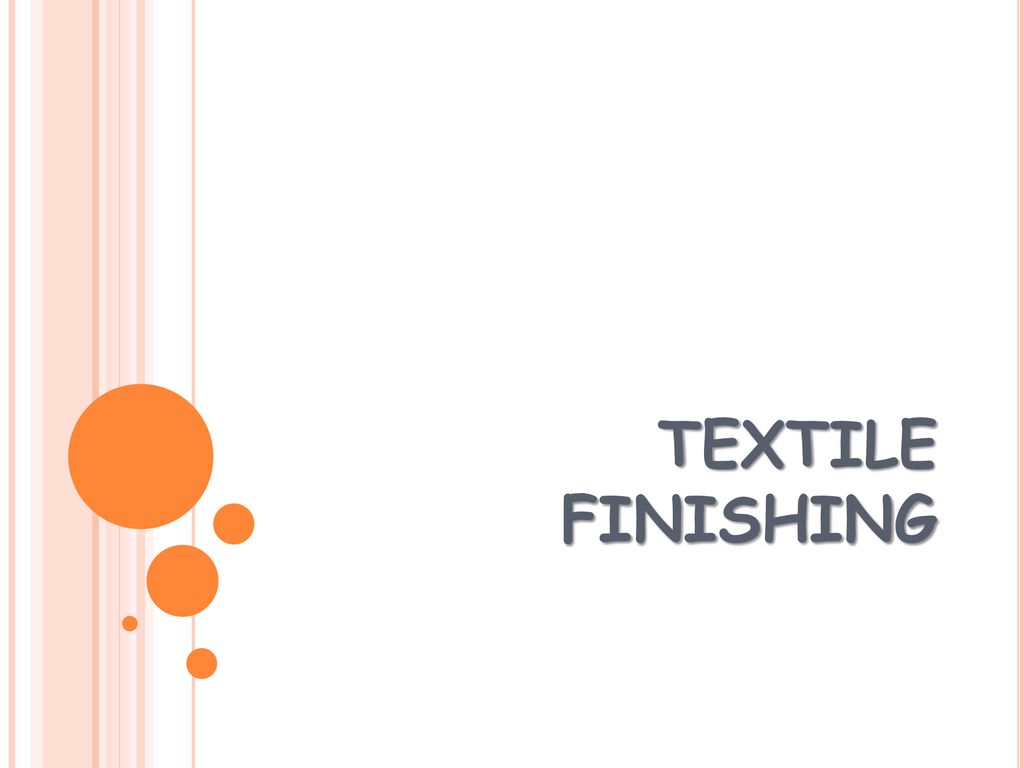 Textile Technology: Wrinkle free finishing process