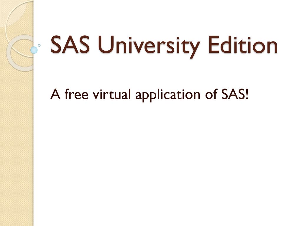 free sas university edition