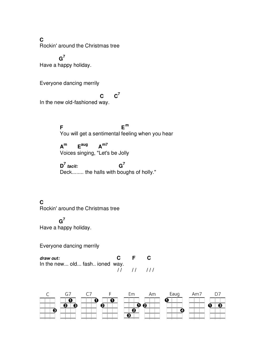 December 17 Playlist Peninsula Ukulele Group Happy Holidays to Uke