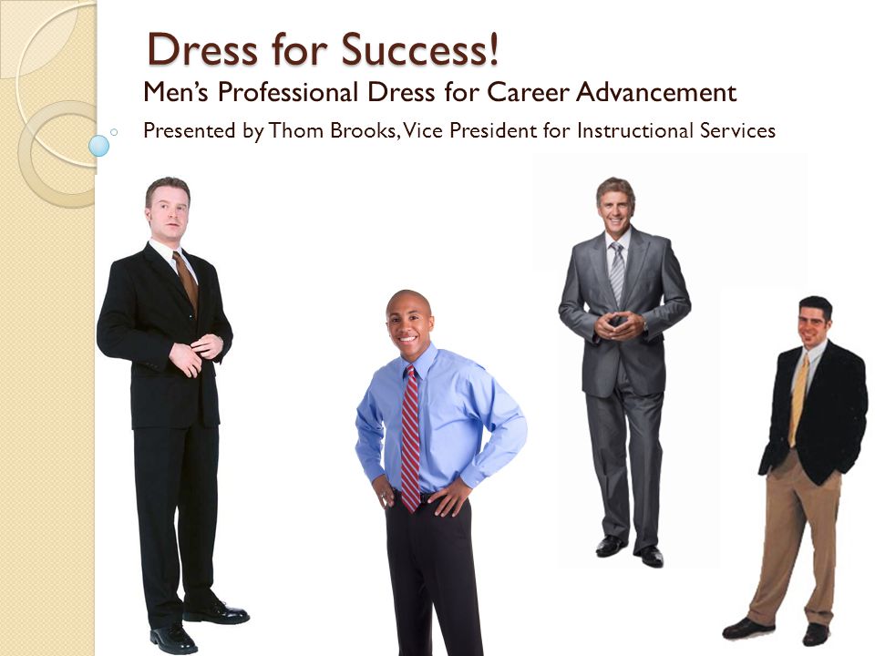 dress for success for men