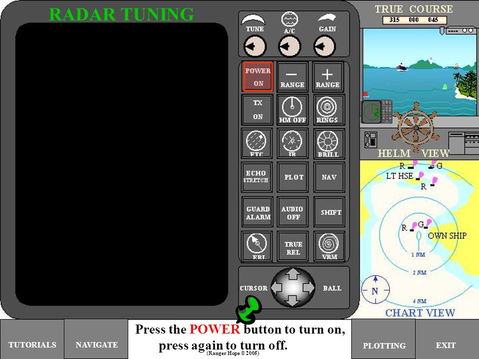 RADAR TUNING Press the POWER button to turn on, - ppt video online download