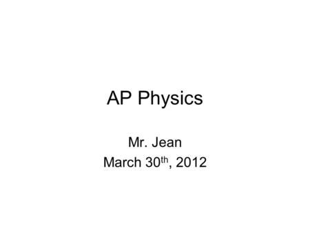 AP Physics Mr. Jean March 30 th, 2012. The plan: Review of slit patterns & interference of light particles. Quest Assignment #2 Polarizer More interference.