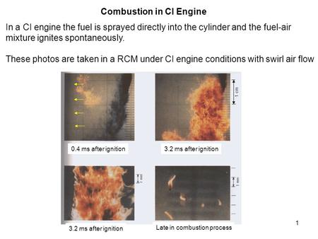 Combustion in CI Engine