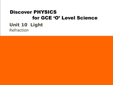 Discover PHYSICS for GCE ‘O’ Level Science