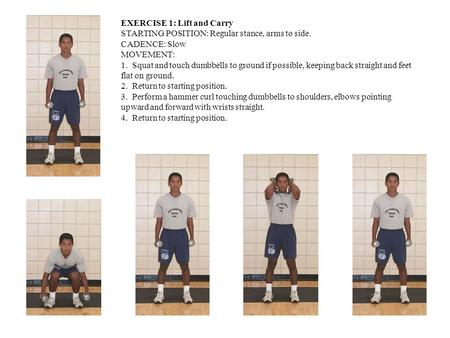 EXERCISE 1: Lift and Carry