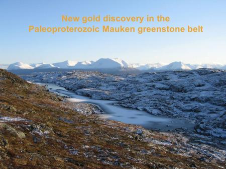 New gold discovery in the Paleoproterozoic Mauken greenstone belt