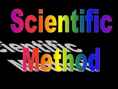 Scientific Method.