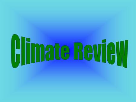 Climate Review.