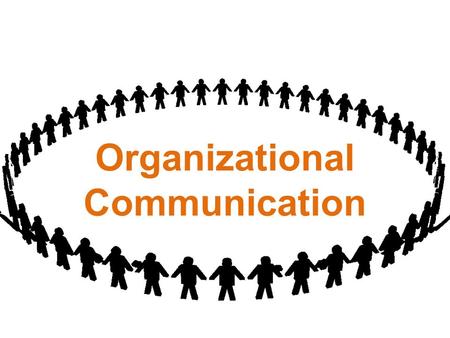 Organizational Communication. Types : Formal and Informal.