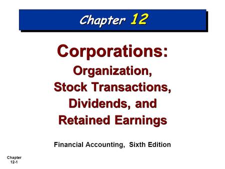 Financial Accounting, Sixth Edition