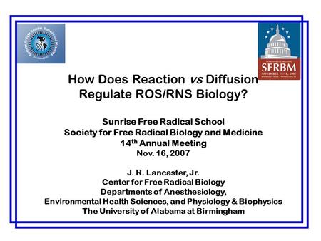 How Does Reaction vs Diffusion Regulate ROS/RNS Biology?