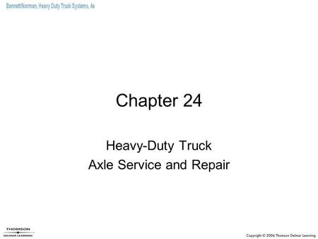 Heavy-Duty Truck Axle Service and Repair