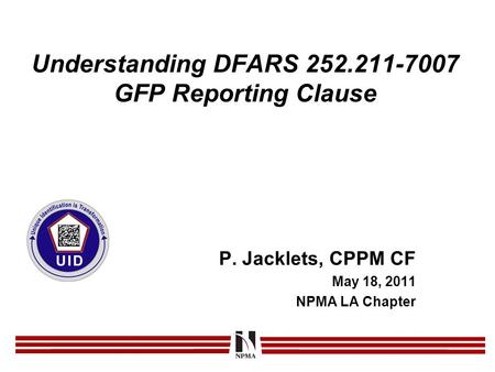 Understanding DFARS GFP Reporting Clause
