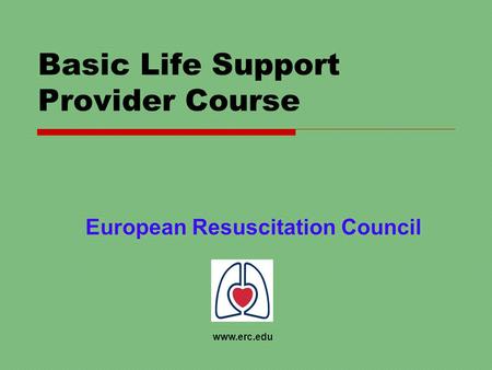 Basic Life Support Provider Course