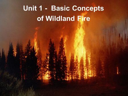 01-1-S190-EP Unit 1 - Basic Concepts of Wildland Fire.
