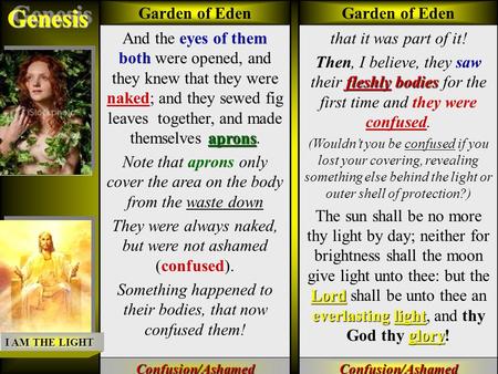 It Begins Here In the Garden of Eden In the Book of BeginningsGenesisGenesis It Begins Here In the Garden of Eden Garden of Eden aprons And the eyes of.