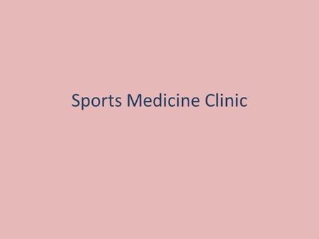 Sports Medicine Clinic. Presentation 10 year old lacrosse player Presented at clinic with right hind foot pain Begin abruptly after lacrosse practice.