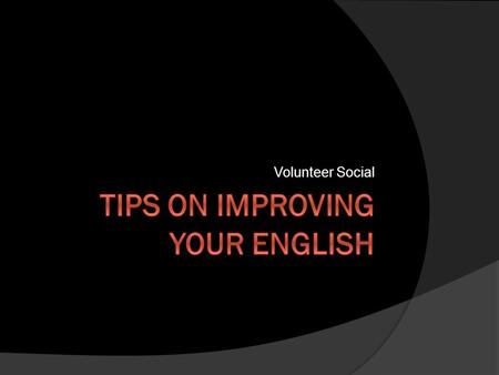 powerpoint presentation on how to improve english speaking skills