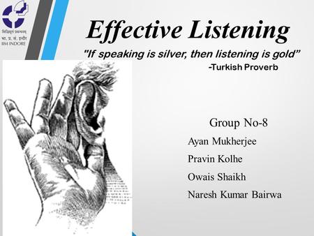 Effective Listening Group No-8