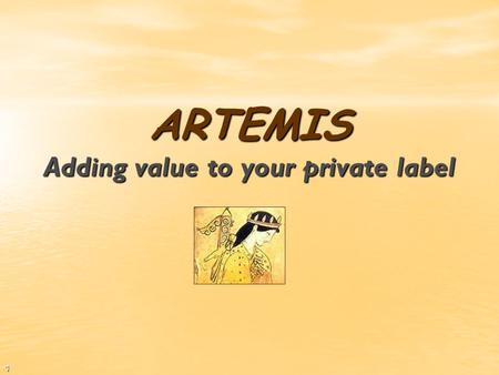 1 ARTEMIS Adding value to your private label ARTEMIS Adding value to your private label www.artemis-sys.com 2 ARTEMIS primary focus is the production.