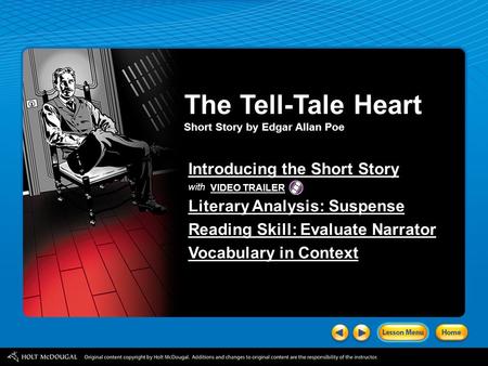 The Tell-Tale Heart Introducing the Short Story