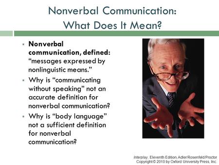 Nonverbal Communication: What Does It Mean?