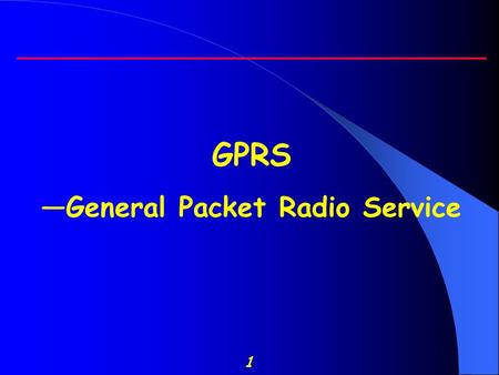 1 GPRS —General Packet Radio Service. 2 Outline  Introduction  GPRS Applications  GPRS normal service procedures  GPRS Architecture  GPRS protocol.