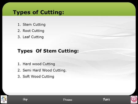 Types of Cutting: Types Of Stem Cutting: Stem Cutting Root Cutting
