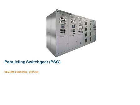 Paralleling Switchgear (PSG)