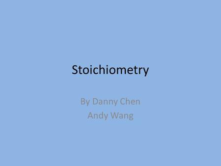 Stoichiometry By Danny Chen Andy Wang. 1993 B (a) According to the equation, how many moles of S 2 O 3 2- are required for analyzing 1.00 mole of O 2.