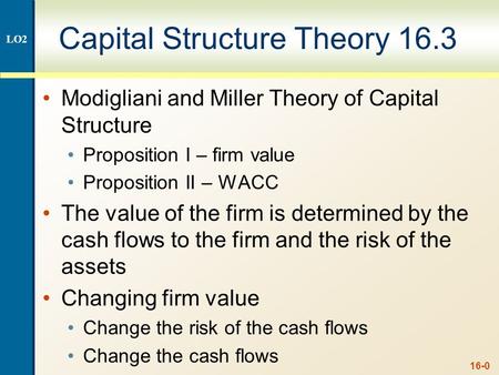 Capital Structure Theory Under Three Special Cases