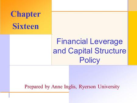 capital structure presentation