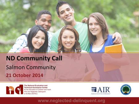 1 ND Community Call Salmon Community 21 October 2014.