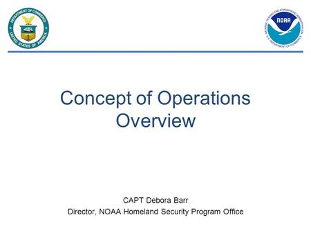 Concept of Operations Overview