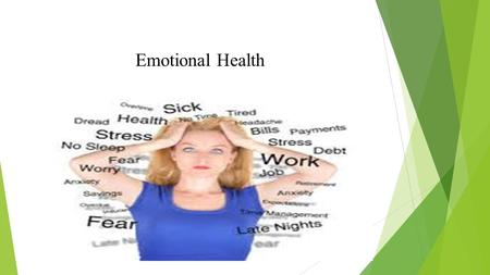 Emotional Health. Self Confidence  What does it mean?