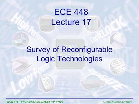 Survey of Reconfigurable Logic Technologies
