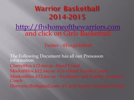 and click on Girls Basketball Twitter The Following Document has all our.
