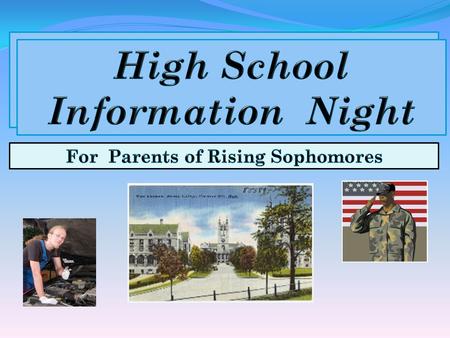  Plan for sophomore year and beyond  Gain an understanding of High School courses  Learn about being a Warrior  See Dates to remember  Ask Questions.