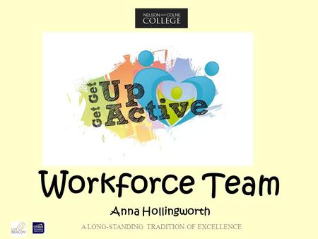 A LONG-STANDING TRADITION OF EXCELLENCE Workforce Team Anna Hollingworth.