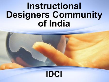 Instructional Designers Community of India IDCI.