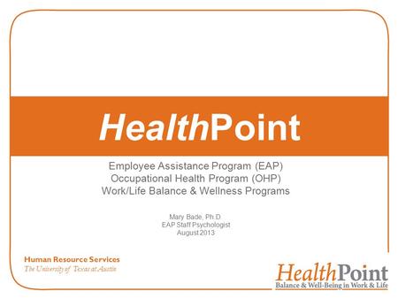 HealthPoint Employee Assistance Program (EAP)