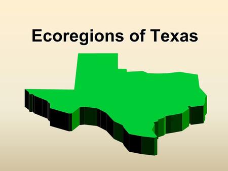 Ecoregions of Texas.