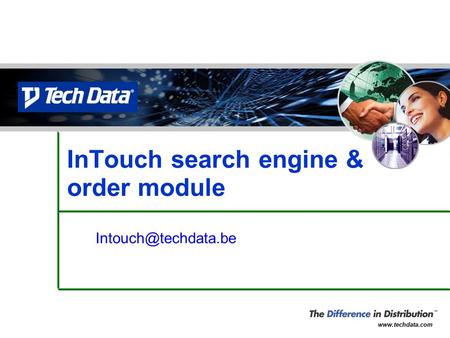 InTouch search engine & order module