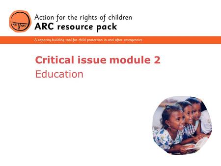 Critical issue module 2 Education.