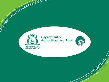 Whassup DAFWA? Spatial data in the Department of Agriculture and Food WA February 2010.